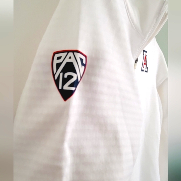 Nike University of Arizona White Pac-12 Quarter-Zip Pullover - Picture 3 of 4